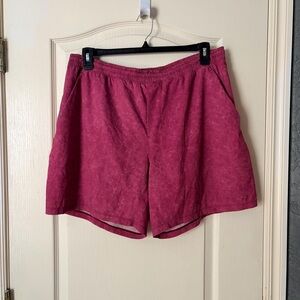 Lululemon Men’s Pace Breaker Lined Short 7", Pink Tie Dye, XXL